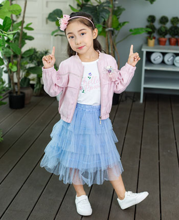 塔哒儿童装品牌2020春夏新款纯色图案清新长袖开衫