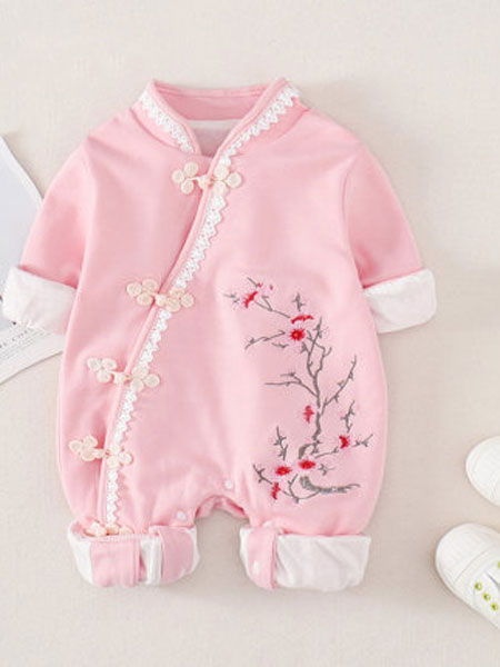 童装品牌2020春夏新款中国风衣服婴儿连体衣