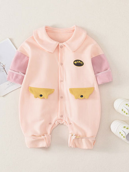 童装品牌2020春夏新款小天使婴儿春季连体衣