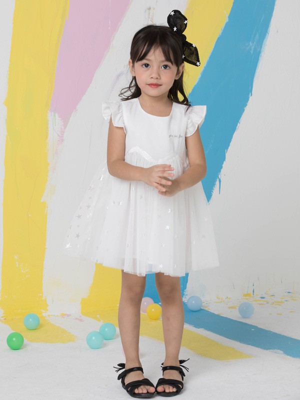 捷米梵童装品牌2020春夏新款纯色简洁连衣裙