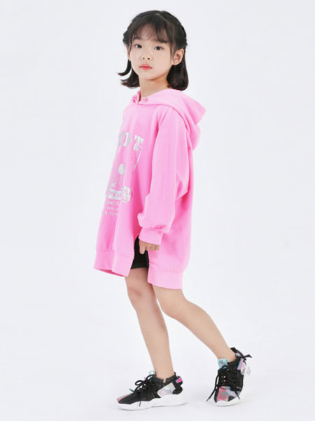 Sun Tomorrow尚T童装品牌2020春夏新款纯色带帽长款上衣