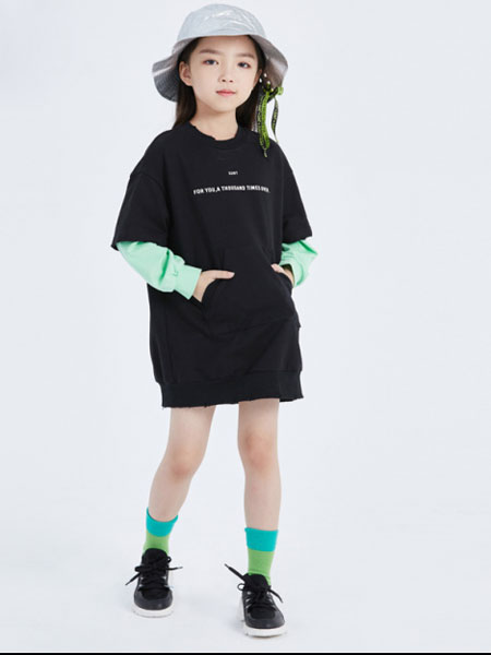 Sun Tomorrow尚T童装品牌2020春夏新款纯色印字短袖上衣
