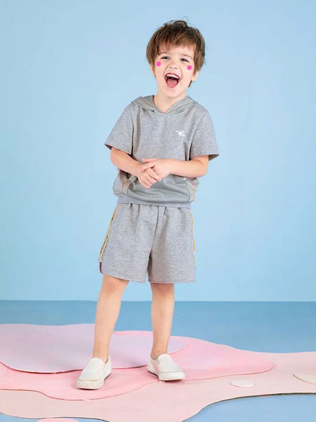 miidiitapir小食梦兽童装品牌2020春夏新款纯色简洁短袖上衣