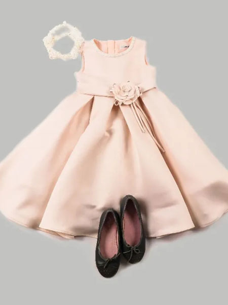 贝贝摩登童装品牌2020春夏奢华大气的礼服裙