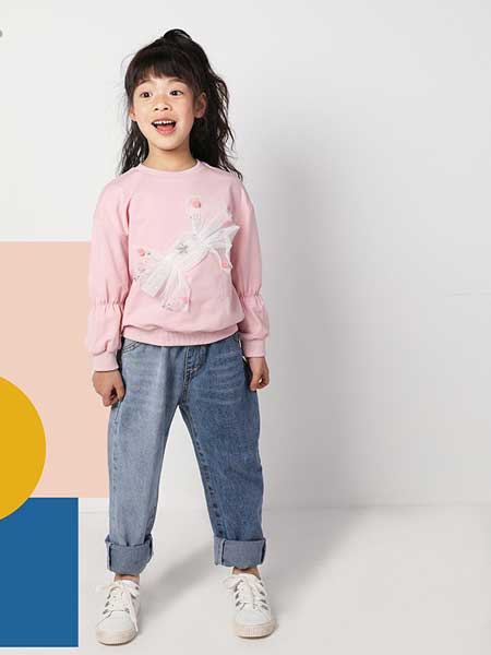 deermode童装品牌2020春夏新款女童创意立体糖果卫衣