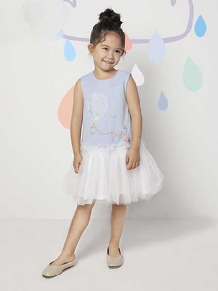 deermode童装品牌2020春夏新款女童创意糖果撞色气球装饰背心裙