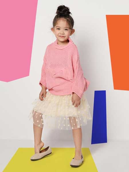 deermode童装品牌2020春夏新款女童创意网纱半身裙波点蛋糕裙公主蓬蓬裙