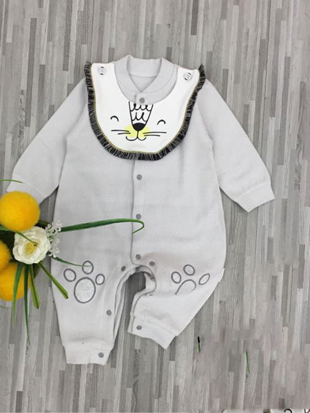 黔北贝贝童装品牌2020春夏新款纯色气质婴童爬行服
