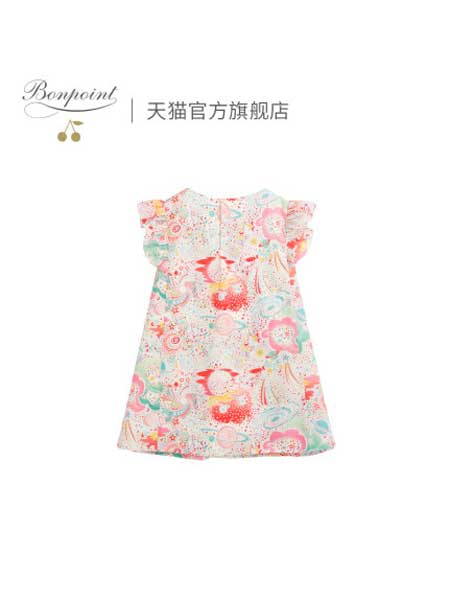 Bonpoint童装品牌2020春夏儿童连身连衣裙女童春季公主裙