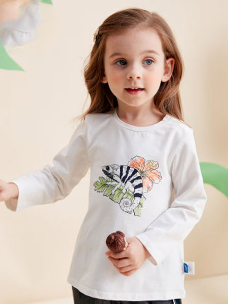 蒙蒙摩米儿童长袖T恤2020春季新款男宝宝上衣女童男童纯棉打底衫