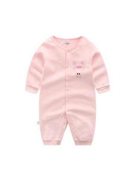 考拉蒂尔童装品牌2020春夏新生儿衣服婴儿连体衣男女长袖宝宝和尚服哈衣爬爬服