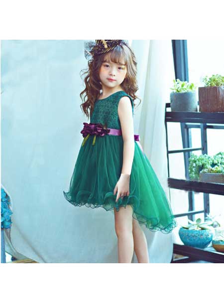 童装品牌2020春夏公主网纱蓬蓬裙礼服