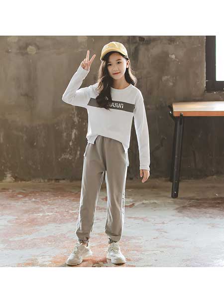 童装品牌2020秋冬新款儿童洋气韩版时尚两件套春秋大童时髦潮童装