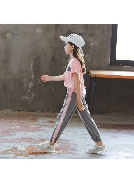 童装品牌2020秋冬女童新款时髦套装时尚中大童儿童装洋气阔腿裤两件套潮衣