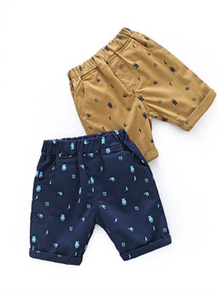 童装品牌2020春夏新款 儿童印花沙滩裤童裤