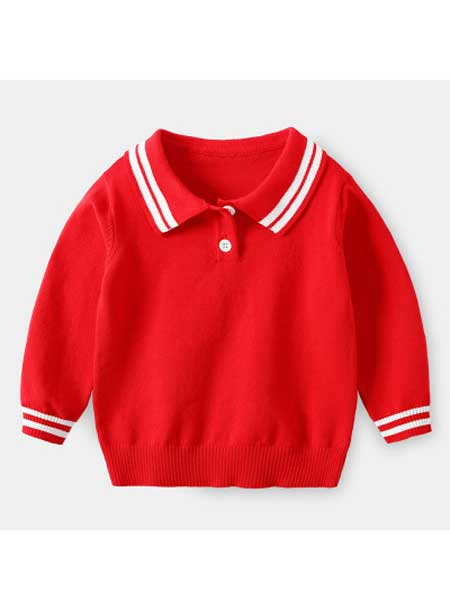 WELLKIDS童装品牌2020春夏新款薄款毛衣宝宝纯色针织衫