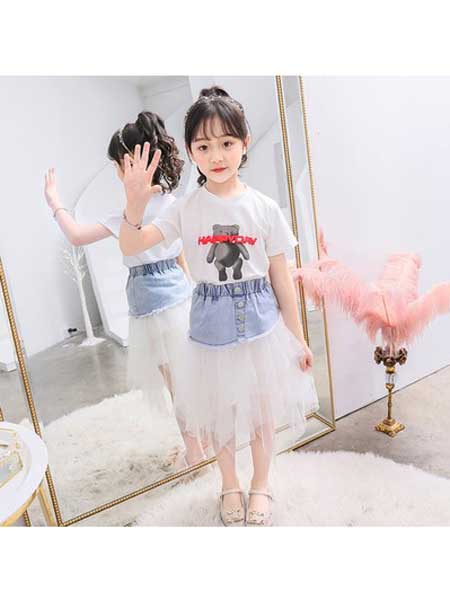 童装品牌2020春夏女童儿童韩版无袖纯棉连衣裙中小童公主裙童装