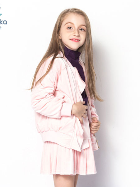 玛拉贝卡童装品牌2020春夏深秋外套中厚时髦洋气甜美公主加棉女孩夹克