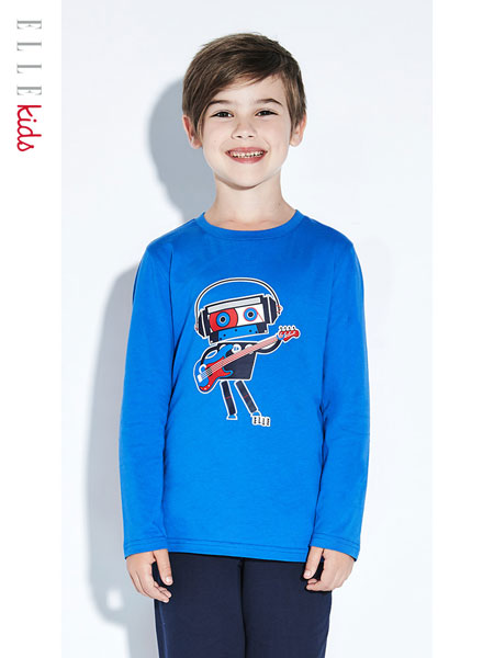 ELLE Kids童装品牌2020春夏长袖t恤2020新款男童春秋薄款儿童打底印花潮