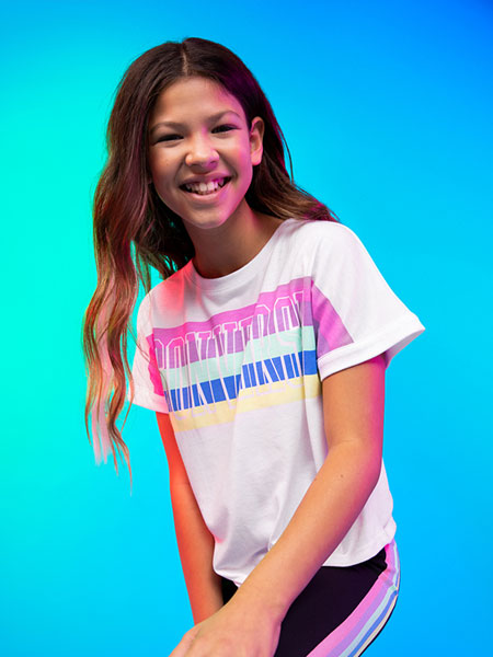 AIR JORDAN童装品牌2020春夏女童印花T恤