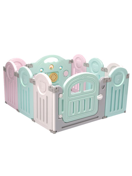 哈哈鸭婴童用品2020春夏室内宝宝玩耍防护栏塑料安全可爱儿童游戏围栏