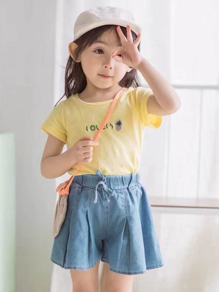 宾果童话童装品牌2020春夏纯棉印花小童短袖