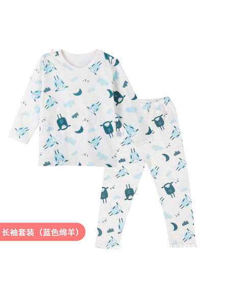 童装品牌2020春夏新款婴幼儿睡衣纯棉儿童内衣套装纯棉儿童短袖家居服
