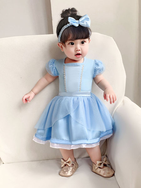 童装品牌2020春夏女童新款婴儿幼儿连体衣/爬行衣/连衣裙美人鱼公主装扮