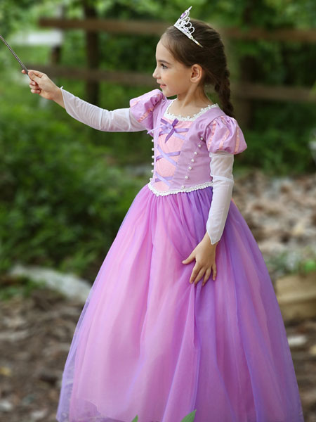 帕芭比童装品牌2020春夏童装冰雪奇缘儿童安娜公主裙女童连衣裙万圣节演出服