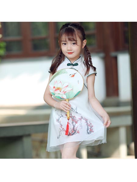 惟衣为童童装品牌2020春夏汉服旗袍新款儿童中国风复古装小女孩超仙夏季连衣裙