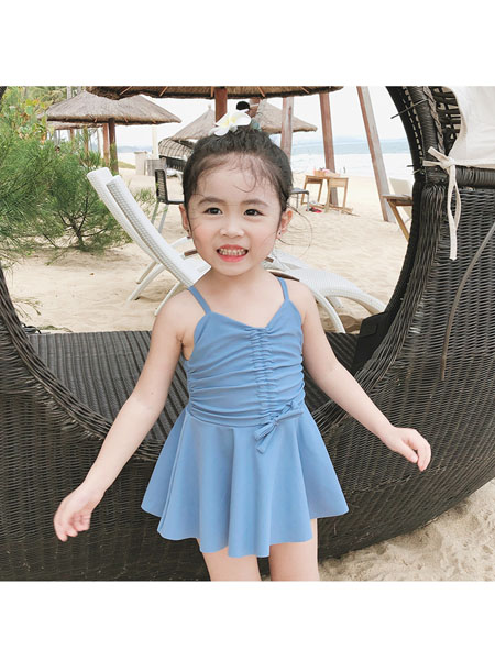 童装品牌2020春夏ins儿童泳衣女女童韩国可爱公主连体防晒泳装裙式小童宝宝游泳衣