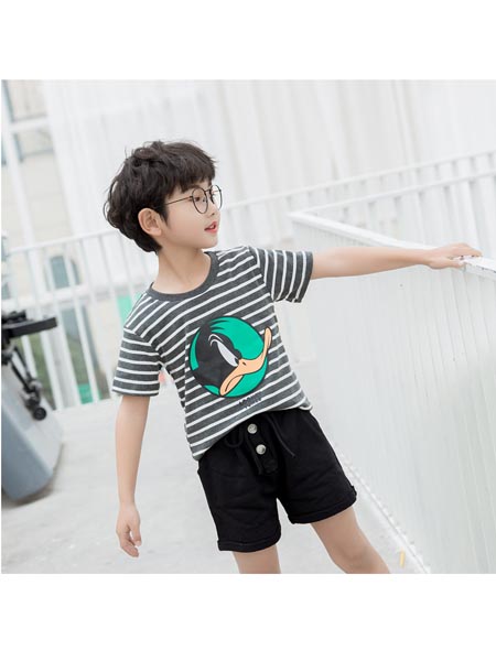 Chocolate Smile童装品牌2020春夏韩版潮童短袖亲子T恤家庭装