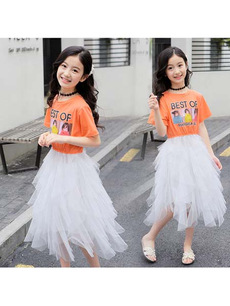 YC·Kids童装品牌2020春夏新款短袖仙女连衣裙 中大童公主风潮范