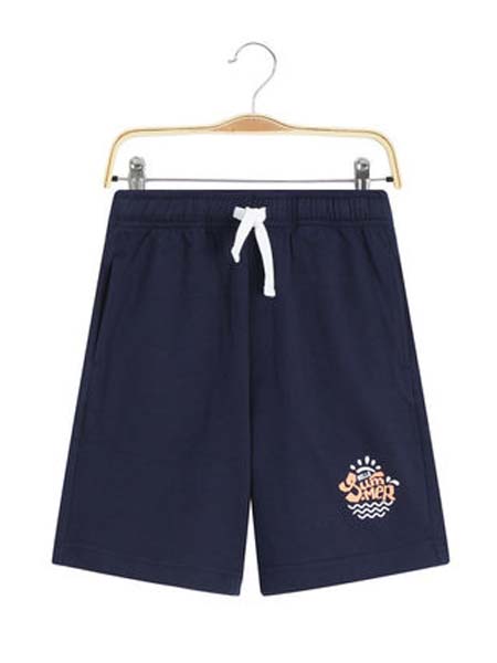 童装品牌2020春夏藏蓝色短裤
