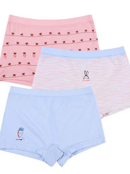 小桔豆童装品牌2020春夏胡萝卜粉色印花短裤