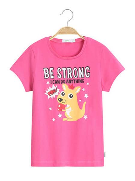 Bossini Kids堡狮龙童装品牌2020春夏拳击袋鼠T恤