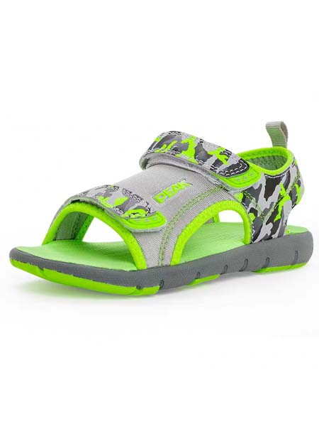 匹克儿童童装品牌2020春夏灰色绿色儿童凉鞋
