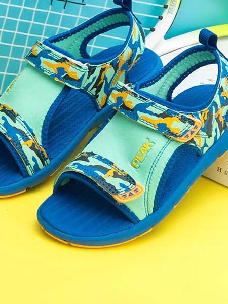 匹克儿童童装品牌2020春夏深蓝色儿童凉鞋