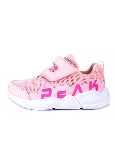 匹克儿童童装品牌2020春夏粉色字母白底儿童小童休闲鞋