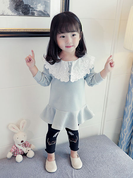 童装品牌2020春夏童装春装卫衣新款女童韩版小童洋气打底衫宝宝长袖上衣