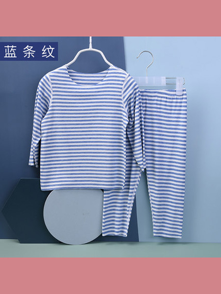 卡特思嬰童用品2020春夏兒童內衣套裝春夏長袖薄款男女寶寶家居服睡衣嬰兒空調服無骨無痕￥69.00