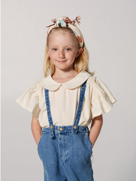 lillamode童装品牌2020春夏女童娃娃衫短袖