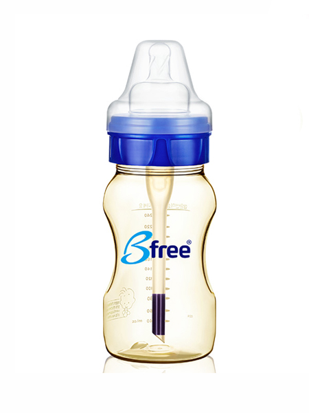 bfree婴童用品新生成长儿防母乳宽口径PES防胀气奶瓶防呛正品240毫升