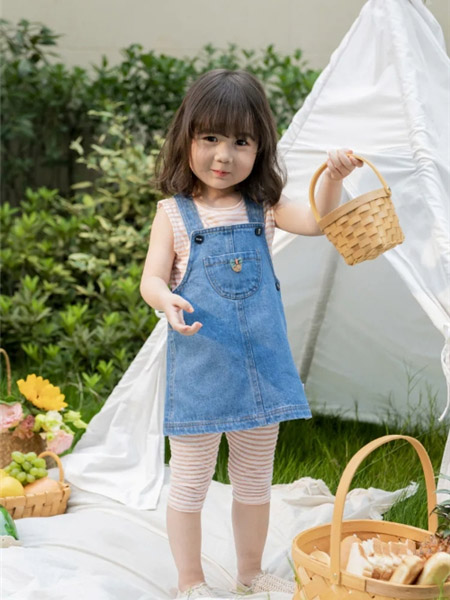 蝌蚪童品 - KIDO童装品牌2020春夏背带裙蓝色