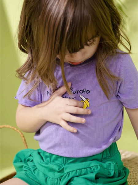 蝌蚪童品 - KIDO童装品牌2020春夏紫色T恤