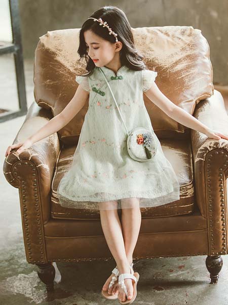 Tao cat Kids童装品牌2020春夏女新款短袖中长款t恤裙儿童装夏季韩版半袖宽松潮T洋气
