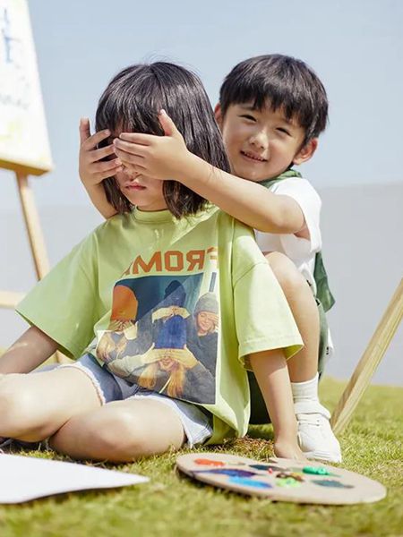 TKBY糖卡布衣&子田童装品牌2020春夏绿色T恤