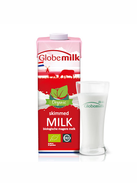 Globemilk婴儿食品欧盟有机认证荷兰进口有机全脂纯牛奶 高钙学生儿童牛奶24*200ml