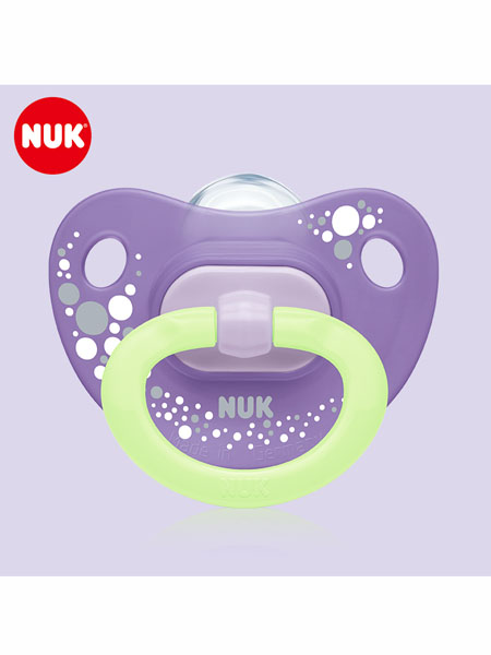 NUK - NUK婴童用品新品印花系列夜光型安抚奶嘴仿母乳婴儿安抚奶嘴