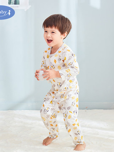 i-baby童装品牌2020春夏薄款系带连身衣上衣长袖连体衣套装四季